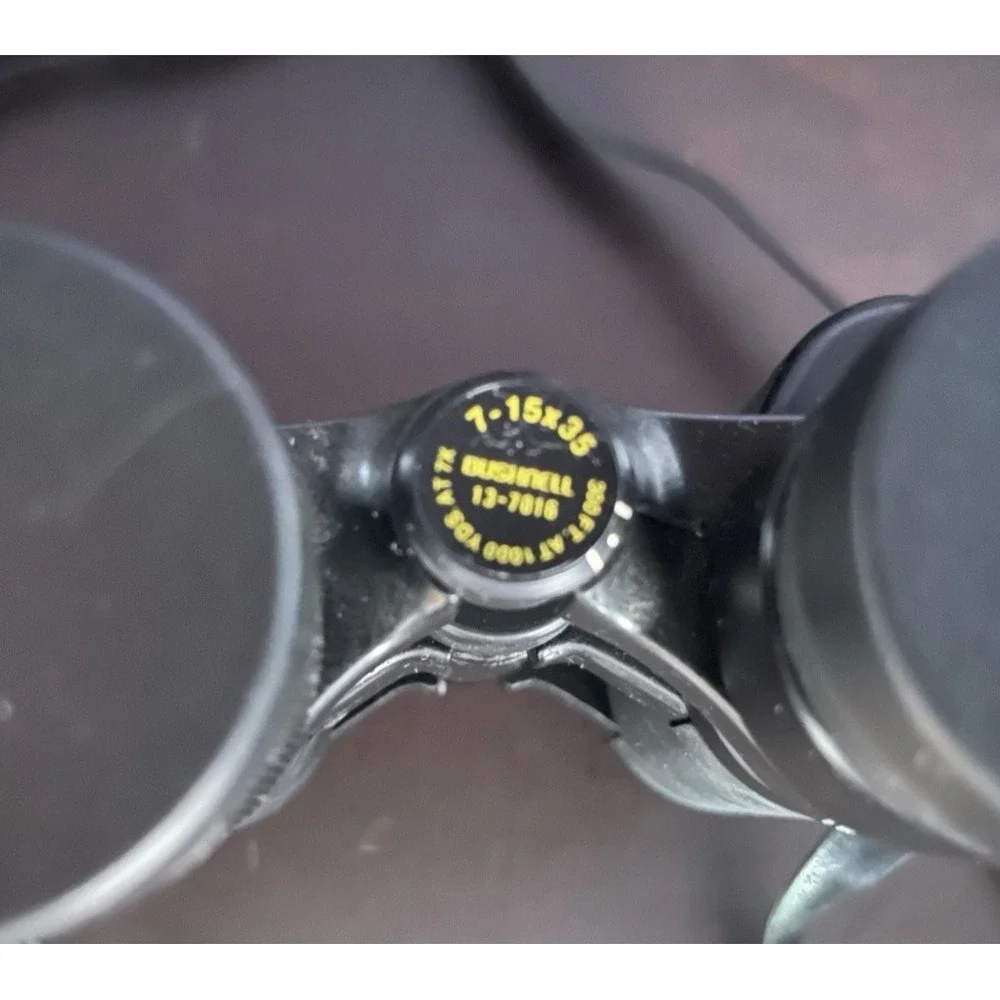 Bushnell Powerview 7–15x35 Zoom Binoculars (Model 13-7016) w/Carry Strap‎ & Case